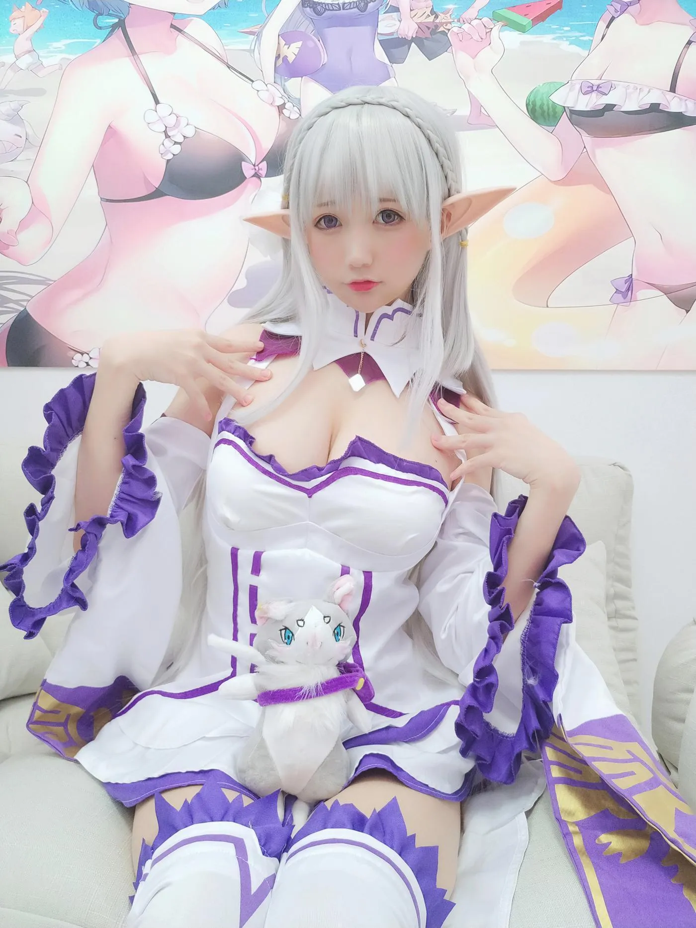 NAGISA魔物喵 – NO.19 ZC 005 自摄系列05 艾米莉亚同人包-photos [61P]插图